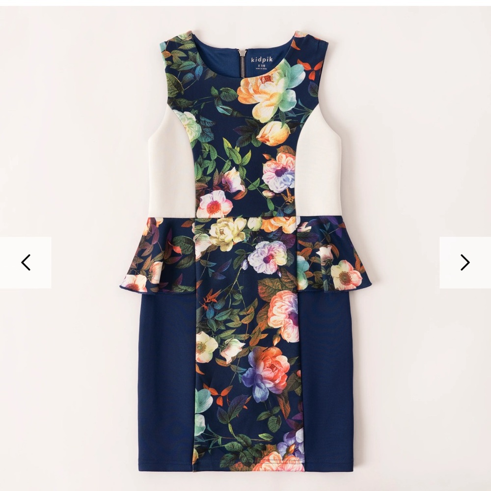 Floral Peplum Dress